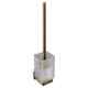 Bradley Brushed Brass Toilet Brush and Holder